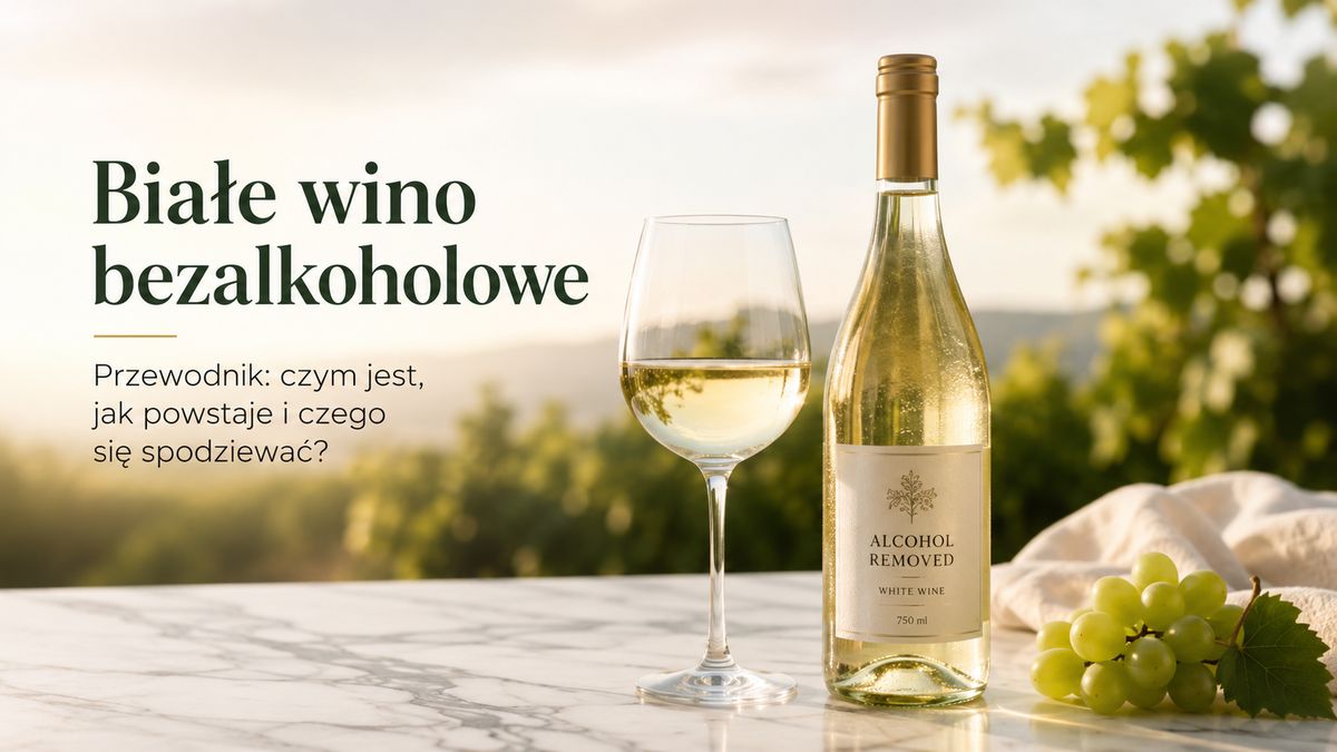 Białe wino bezalkoholowe – czym jest i jak smakuje?