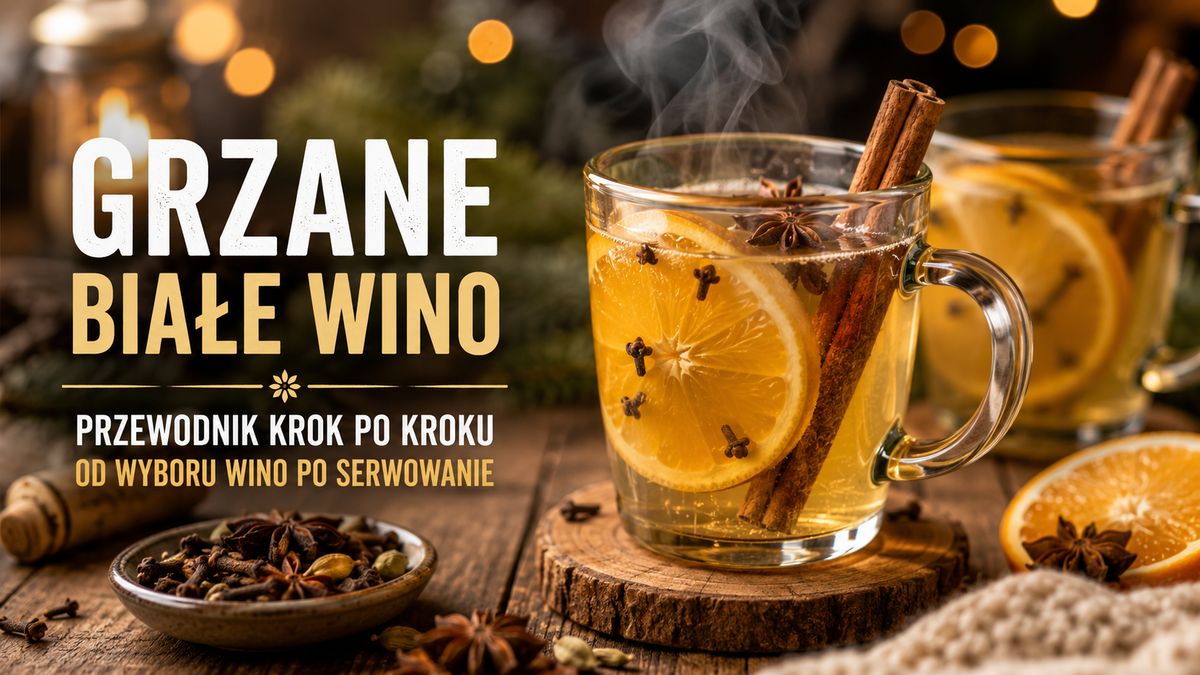 Grzane białe wino - przepis krok po kroku
