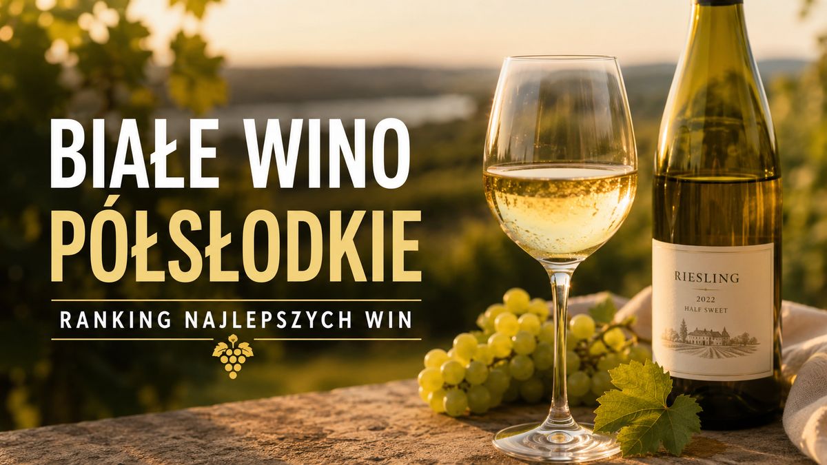 Wino białe półsłodkie - ranking najlepszych butelek